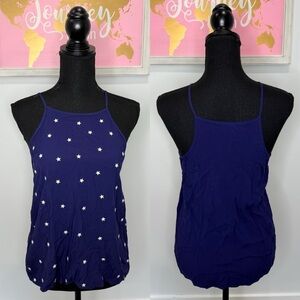 Alja Star Print Blue Women’s Tank Top (S)
